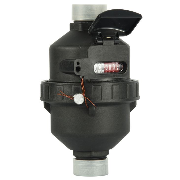 China Factory ISO4064 Class C Water Meter Volumetric Plastic Body/ Rotary Piston Brass Water Meter, Optional Pulse Emitter/AMR